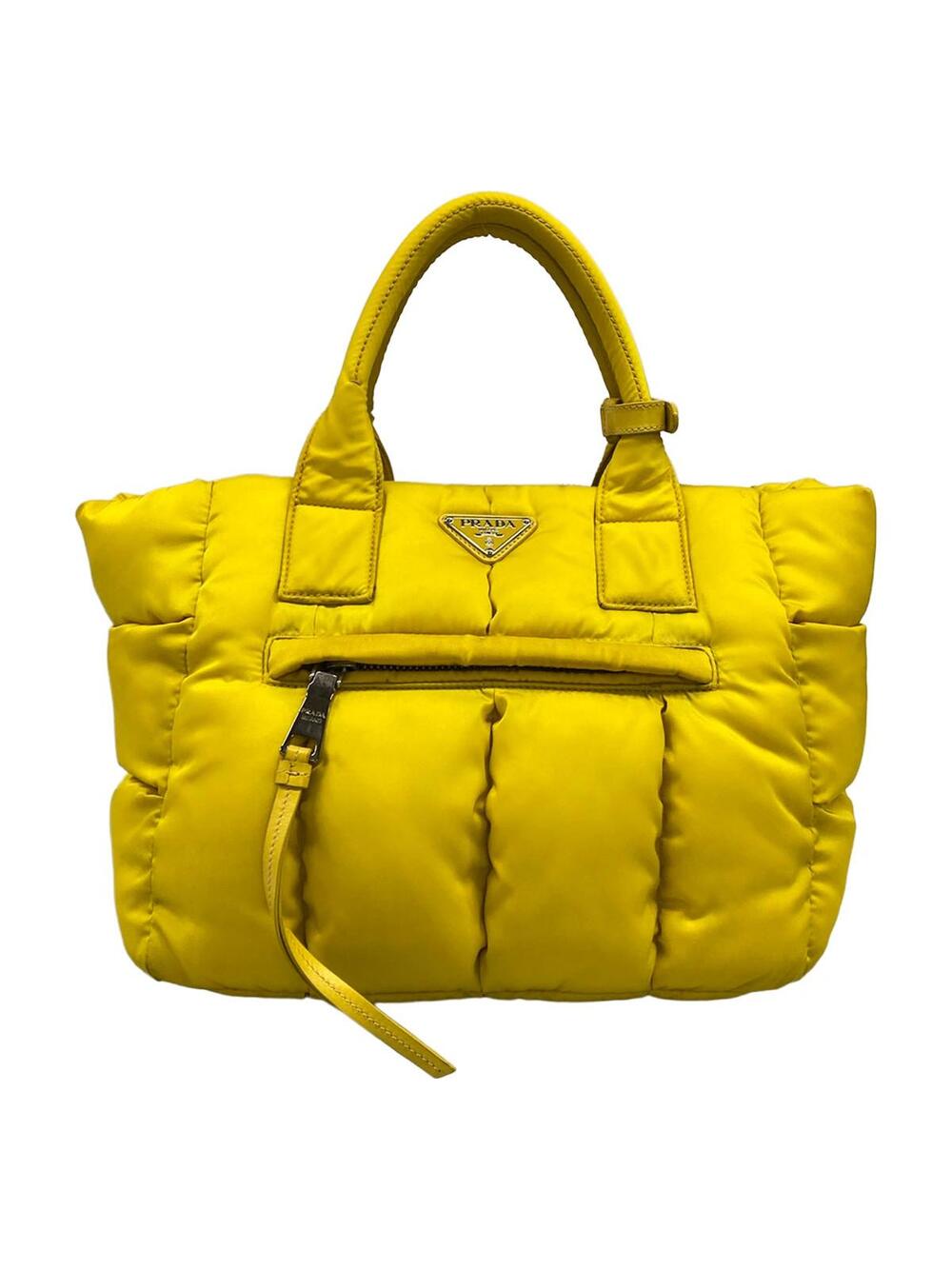 Prada Tessuto Bomber Yellow Nylon #351034P74B
